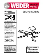 Weider Pro Xt15 User Manual preview