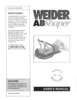 Preview for 1 page of Weider QVMC20060 User Manual