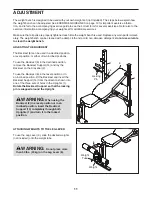 Preview for 11 page of Weider Sa 1-22 Manual