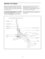 Preview for 4 page of Weider Shape Glider User Manual