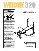 Предварительный просмотр 1 страницы Weider Victory Club Series 320 User Manual