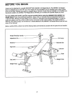 Предварительный просмотр 3 страницы Weider WB1430 Manual