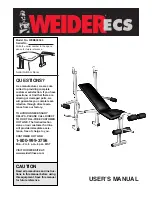 Weider WEBE05590 User Manual preview