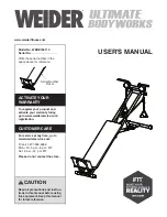 Weider WEBE15911.0 User Manual предпросмотр