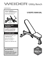 Weider WEBE89617.0 User Manual preview