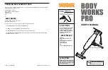 Weider WEEVBE14010 User Manual preview