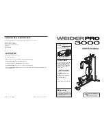 Weider WEEVSY1975.0 User Manual preview