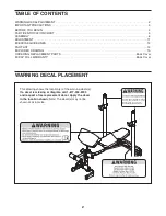 Preview for 2 page of WeiderPro 340L User Manual