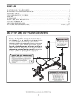 Preview for 2 page of WeiderPro 440 Dc (Dutch) Gebruiksaanwijzing