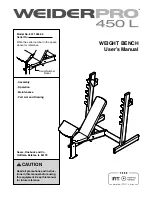 WeiderPro 450 L User Manual preview