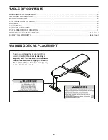 Preview for 2 page of WeiderPro 831.15927.0 User Manual