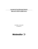 Предварительный просмотр 1 страницы Weidmuller IE-SW-VL08M Series User Manual