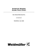 Предварительный просмотр 1 страницы Weidmuller IE-WL-BL-AP-CL User Manual