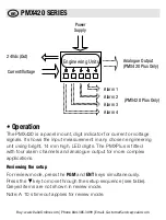 Preview for 3 page of Weidmuller PMX420 Series Operating Instructions Manual