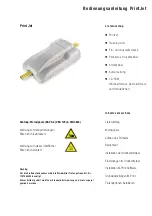 Preview for 2 page of Weidmuller Printjet Operating Instructions Manual