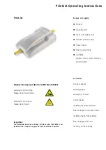 Preview for 7 page of Weidmuller Printjet Operating Instructions Manual