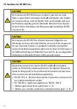 Preview for 22 page of Weidmuller Transclinic 14i+ User Manual