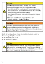 Preview for 26 page of Weidmuller Transclinic 14i+ User Manual