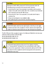 Preview for 60 page of Weidmuller Transclinic 14i+ User Manual