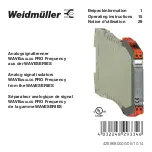 Weidmuller WAVE WAS4 PRO Freq Operating Instructions Manual предпросмотр