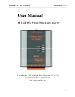 Weidmuller WI-GTWY-9 User Manual preview