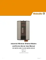 Weidmuller WI-MOD-400-E User Manual предпросмотр