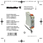 Предварительный просмотр 1 страницы Weidmüller 8615690000 Operating Instructions Manual