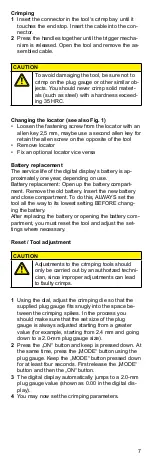 Preview for 7 page of Weidmüller CTIN CM 1.6/2.5 Operating Instructions Manual