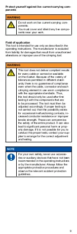 Preview for 9 page of Weidmüller CTIN CM 1.6/2.5 Operating Instructions Manual