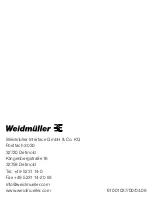 Preview for 24 page of Weidmüller DPA/DMV Operating Instructions Manual