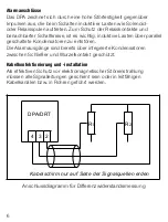 Предварительный просмотр 6 страницы Weidmüller DPA/DRT Operating Instructions Manual