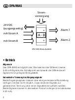 Preview for 4 page of Weidmüller DPA/MAS Operating Instructions Manual