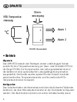 Preview for 4 page of Weidmüller DPA/RTD Operating Instructions Manual