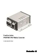 Weidmüller FreeCon Active PROFINET-POF-Media Converter Manual предпросмотр