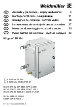 Weidmüller Klippon TB MH Assembly Manuallines preview