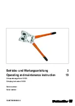 Weidmüller PZ RK 10/120 Operating And Maintenance Instruction Manual preview