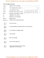 Preview for 5 page of WEIGHSOUTH VS-2501 Operation Manual