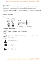 Preview for 8 page of WEIGHSOUTH VS-2501 Operation Manual