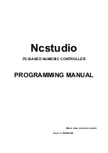 Preview for 1 page of WEIHONG ELECTRONIC Ncstudio Programming Manual