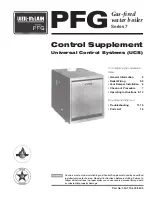 Weil-McLain 7 PFG Control Supplement preview