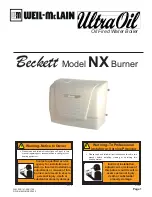 Preview for 1 page of Weil-McLain Beckett NX User Manual