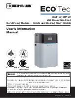 Предварительный просмотр 1 страницы Weil-McLain Eco Tec 110 User'S Information Manual