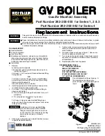 Preview for 1 page of Weil-McLain Gold GV 1 series Replacement Instructions