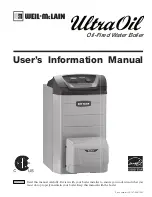 Preview for 1 page of Weil-McLain Oil-Fired Water Boiler User'S Information Manual