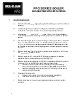 Предварительный просмотр 1 страницы Weil-McLain PFG SERIES Specification Sheet