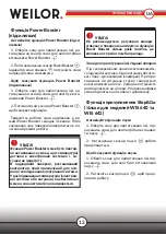 Preview for 12 page of WEILOR WIS 322 Instructions For Use Manual