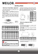 Предварительный просмотр 60 страницы WEILOR WIS 322 Instructions For Use Manual