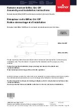 weinor BiConnect BiRec On/Off Assembly And Installation Instructions Manual предпросмотр