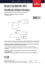 weinor BiRec MA Assembly And Installation Instructions Manual предпросмотр