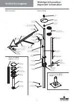 Preview for 3 page of weinor Großschirm Lugano Series Maintenance Instructions And Directions For Use